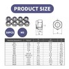 Pack of 50 Nuts Galvanised Steel Self-Locking Nuts M5 Nuts