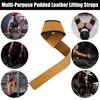 QTF Lifting Wrist Straps, Full Leather Wrist Assistance for Heavy