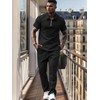 UOUA Mens Sweat Suits Set Tracksuit 2 Piece Outfits Short