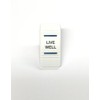 Southern Marine Euro Rocker Switch Cover, White with Blue Lens.