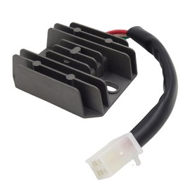 DGYACHOR Motorcycle Regulator Rectifier Overcharge Protection 12V 4 Wire 4 Pin Full Wave Rectifier Regulator Replacement Universal Fit 50-250cc Motorcycle Scooter Moped ATV