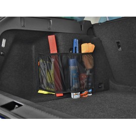 TrunkExpert, Nano Mesh Bag with Velcro 50-70cm x 30cm Universal Car Boot Mesh Bag Organizer Bag Polyester Black for Car SUV Minivan Estate