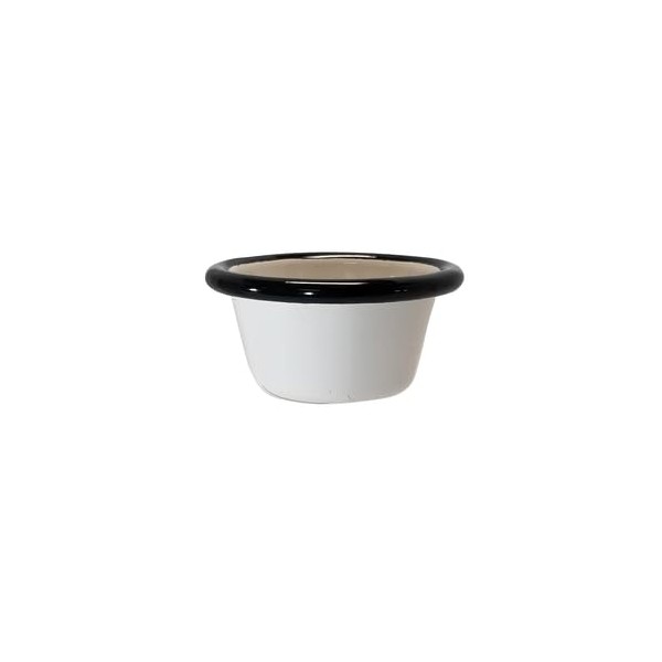 TableCraft 11042 Enamelware Collection Ramekin, 2 oz., Round, vitreous Porcelain