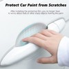 Voroly 10 Pcs Car Door Handle Cup Scratch Protector Transparent