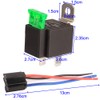 Gebildet 3pcs 12V Fuse Relay Switch 12 AWG Harness Set