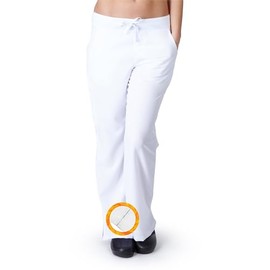 M&M SCRUBS Women's Super Soft Medical Scrub Pants for Women - Drawstring Yoga Pant Inspired - Junior FIT M White 9120