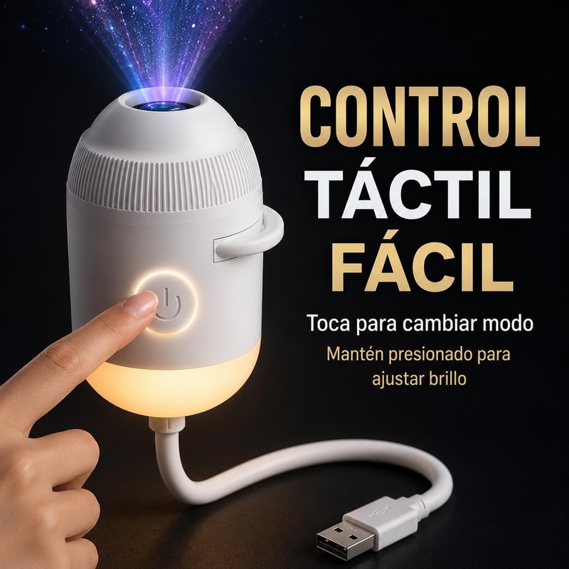 HD Smart Dynamic 5D Holographic Night Light Projector, Plug and