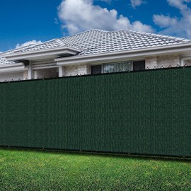 Goleray Privacy Screen Fence Panels 2'x56'Outside Screen Fencing Patio Cover 180GSM UV Potected Fence Cover for Commercial Garden Backyard Balcony Deck, Green