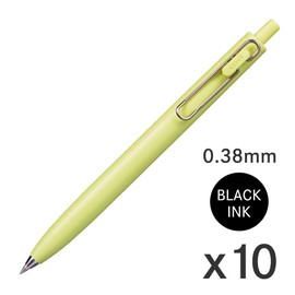Mitsubishi Pencil UMNSF38F.2 Gel Ink Ballpoint Pen, Uni-Ball One F, 0.01 inches (0.38 mm), Summer Hinata (F), Bulk Pack of 10