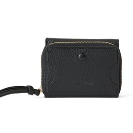 Hazel Sandglass Trifold Wallet Mini Wallet, Black