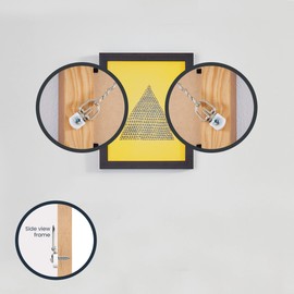 OOK 50378 D-Ring Hangers, Mirror Hangers, Picture Hangers, ReadyScrew, Steel, Zinc Plated, 25lb (2 Set)
