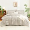 CozyLux King Size Comforter Set - 7 Pieces Seersucker Bed