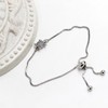Platinum Plated Cubic Zirconia Turtle Adjustable Bracelets - Sea Element