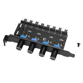 PC Fan Hub, PC8 Channel Fan Hub Plastic Metal for 4PIN Interface Chassis