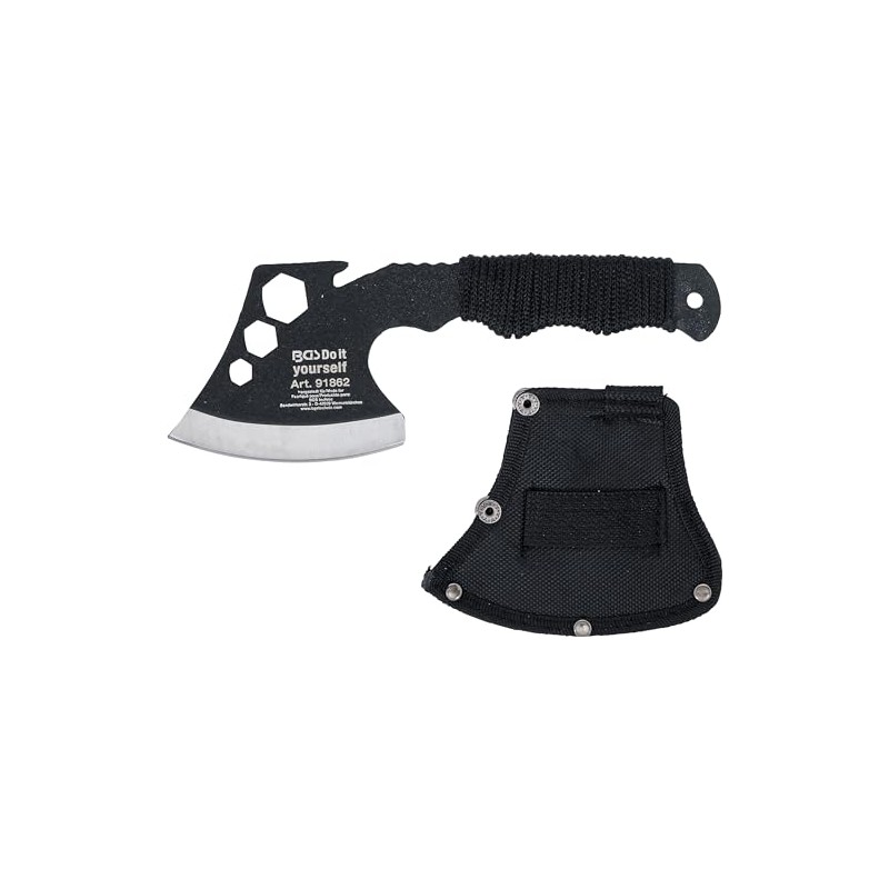 BGS DIY 91862 Mini Multifunctional Hatchet Stubby with Bottle Opener,