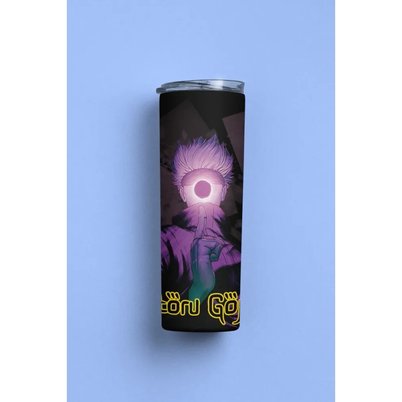 Termo Jujutsu Kaisen Satoru Gojo 2 Acero Inoxidable 600ml Negro