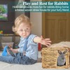 HERCOCCI Extra Large Grass House for Rabbit, Foldable & Comfortable