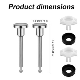 4pcs Tub Spout Diverter Repair Kit, Including 2 Diverter Valve Stems 2 Seals and Diverter Gates Shower Diverter Repair Kit Leaky Bathtub Faucet Repair Kit Bathtub Spout Repair Kit