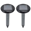 2PCS Ultrasonic Animal Repeller Solar Mouse Repeller Expeller for Outdoor