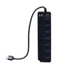 Vikye Hub, 7-Port USB Data Hub Splitter with Independent Switch,