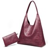 Hobo Bags for Women Retro Vegan Leather Womens Slouchy Large