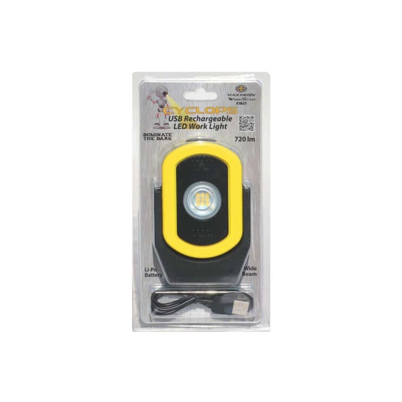 Maxxeon MXN00812 - Workstar 812 Cyclops Rechargeable Work Light, 6'