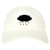 Rain Cloud Dad Hat Baseball Cap White