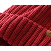 Home Prefer Gorro de invierno para hombre con forro, Rojo
