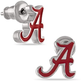 Stone Armory Alabama Stud Earrings - University of Alabama Logo Earrings - Hypoallergenic for Sensitive Ears - Alabama Crimson Tide Gifts for Women