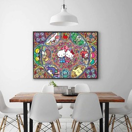 Cross Stitch Kit Diamond Painting Cute Cat Diamond Painting Diamond Art All Over Stick Bead Art 5D Mosaic Art Handmade DIY Craft Kit (Special Activity) 30x40 cm