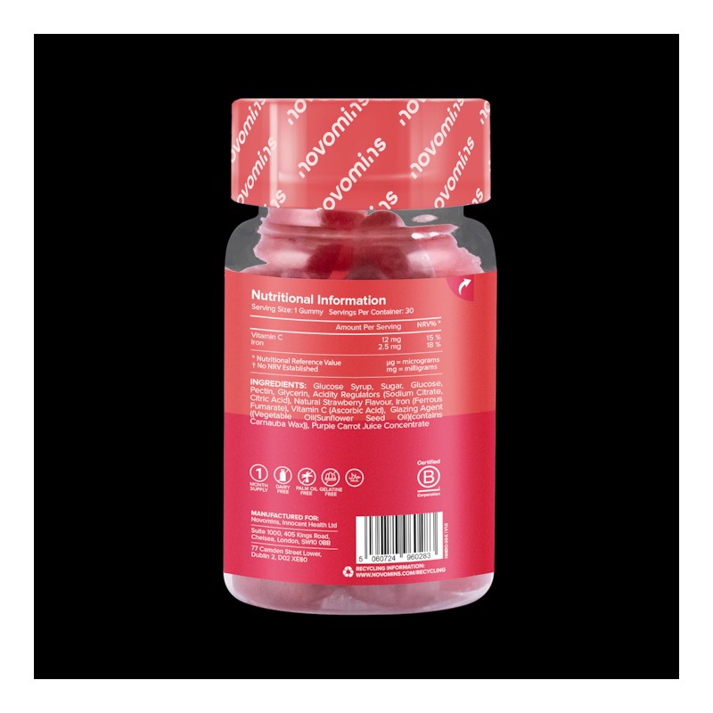 Novomins Kids Iron Gummies 30 Gummies