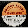 JOCEDA FARMS = MARLBORO, N.J. - HOMOGENIZED MILK- MILK BOTTLE CAP - 42mm