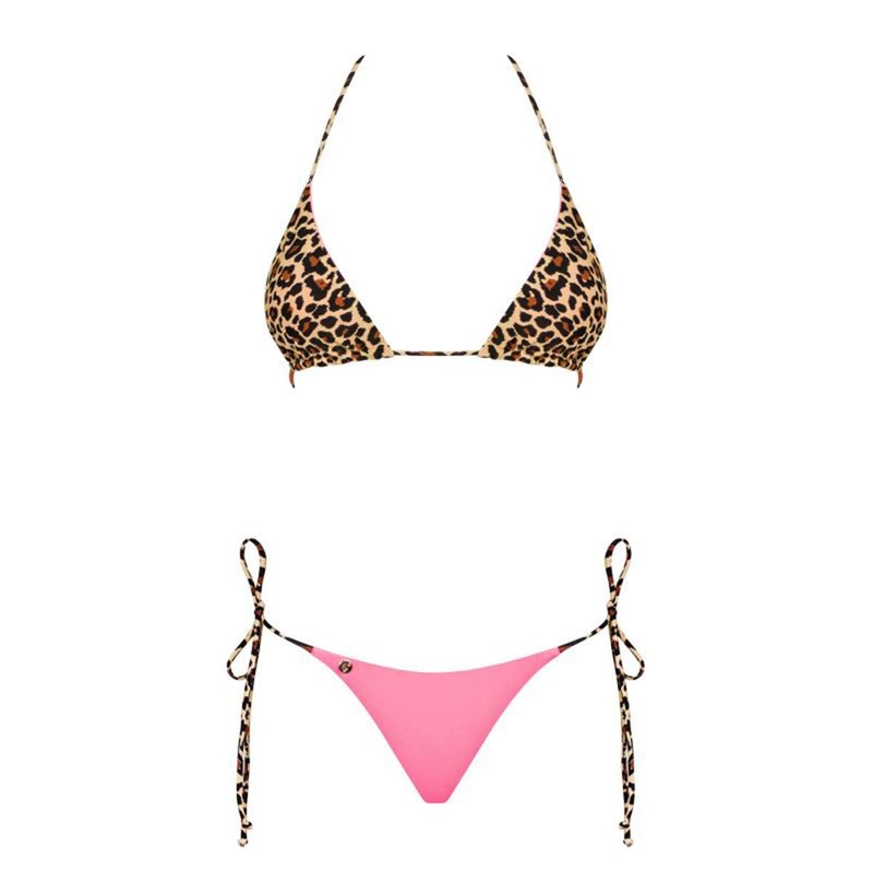 Obsessive Women's Reversible California Bikini Set, Multicoloured (multicoloured)