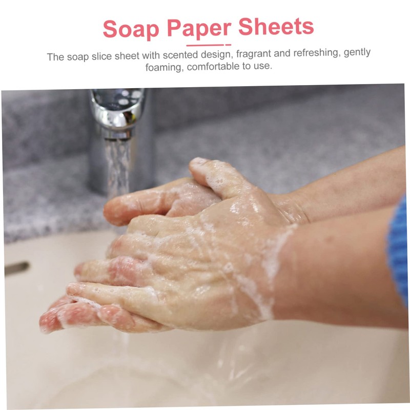 Sosoport 2 Boxes Disposable Travel Soap Paper Portable Scented Soap
