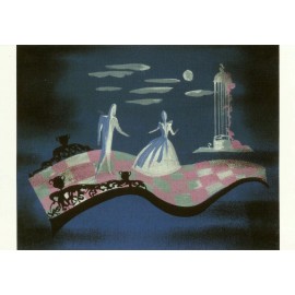 CINDERELLA, CONCEPT ART BY MARY BLAIR, POSTCARD.