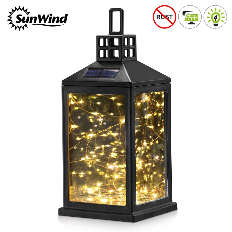Solar Lantern Lights Outdoor SUNWIND Waterproof Solar Table Lamp Hanging