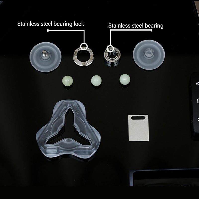 Fingertip Gyroscope Glow in The Dark 3 Leaves Reduce Anxiety