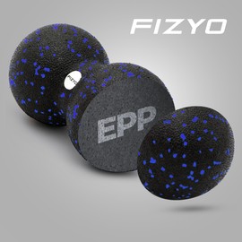 Fizyo Massage Ball Massage Roller, Roller für Rehabilitation Yoga-Übungen Crossfit Anti-Stress, Entspannung, Ideal für Rückenschmerzen, Ischias, Form Peanut (blau)