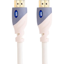 Monster Essentials Ultra HD 4K HDMI Cable 3.6 m, High Speed 18.0 Gbps Transfer Rate, 60/120 Hz Refresh Rate, Corrosion-Resistant 24 K Gold Contacts, HDMI Cable White