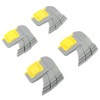 4pcs Cyclonic Scrubbing Brushes Plastic Rubber Cyclonic Brush Replacement Parts