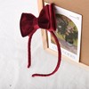 Christmas Bow Hairband Headband for Girls Kids Double Layer Bow
