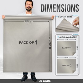 JJ CARE Faraday Fabric [44" x 20 ft. Faraday Cloth + 6.6 Yards Long Faraday Tape + Instructions] - Military Grade Fabric