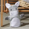 Erwin Müller Children's Wash Mitt 2-in-1 Donkey Walk Terry Grey