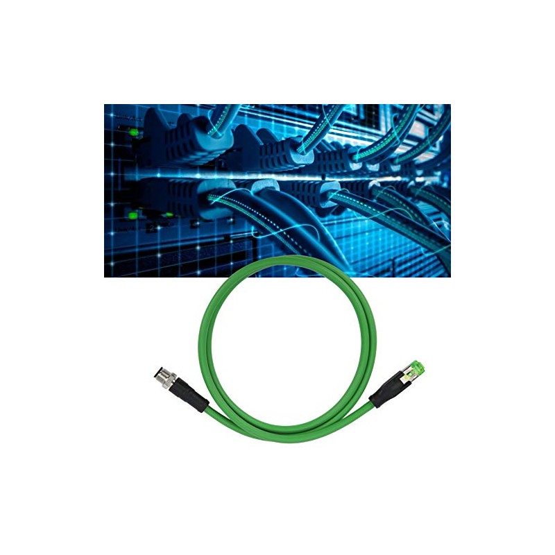 Eujgoov 1 m / 3,28 Pies Cable Blindado Ethernet Industrial