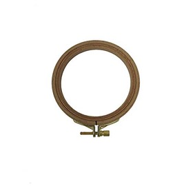 Nurge Premium Beech Wood Gold Clasp Embroidery Hoop 8mm (100mm = 3.93" ~ Approx 4")