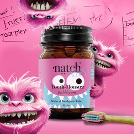 Natch Toothmonster Bubblegum (toothpaste tablets)