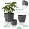 5 Pack Self Watering Plant Pots 5/6.7/8.4 in Self Watering