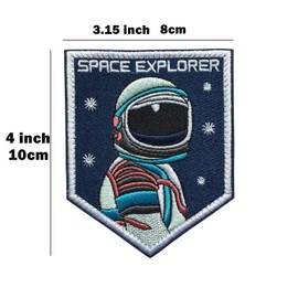 SpaceAuto Space Explorer NASA Astronaut Tactical Morale Patch 3.93" x 3.15"