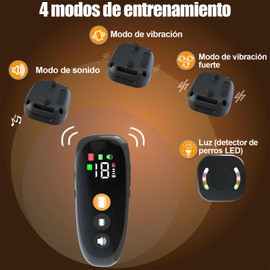 SEASKY Dispositivo Antiladridos, Dispositivos Automáticos De Control De Ladridos De Perros Con 4 Modos De Entrenamiento/Disuasión，Impermeable，Recargable Dispositivos De Control De Ladridos Para Perros