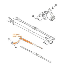 Range Rover LR0 38122, Windshield Wiper Arm